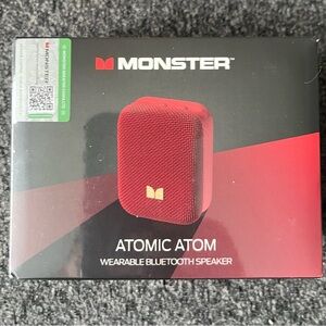 Atomic Atom Red Portable Bluetooth Speaker